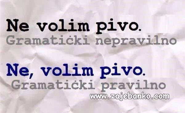 ne, volim pivo