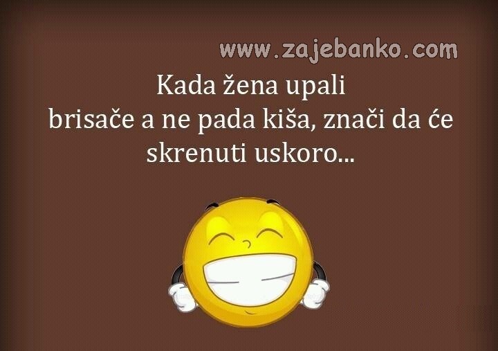 kad žena upali brisače