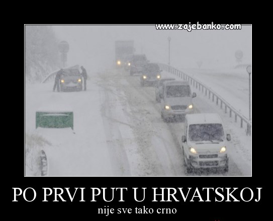 snijeg u Hrvatskoj