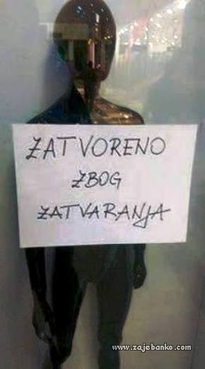 smiješan natpis na trgovini