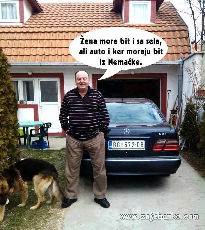 njemački auto i njemački ovčar