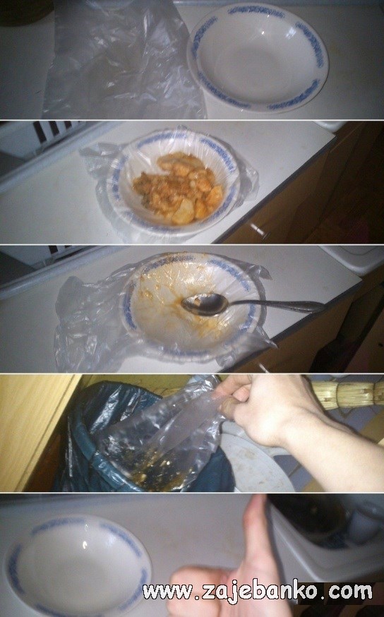 pranje posuđa smiješna slika