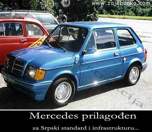 Mercedes prilagođen za srpski standard