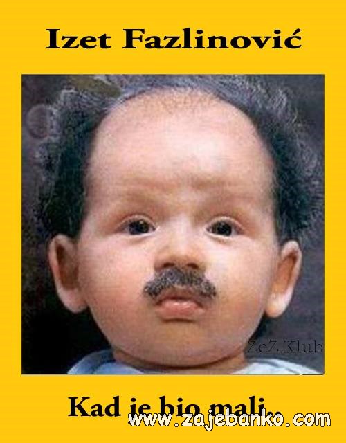 izet fazlinović kad je bio mala beba