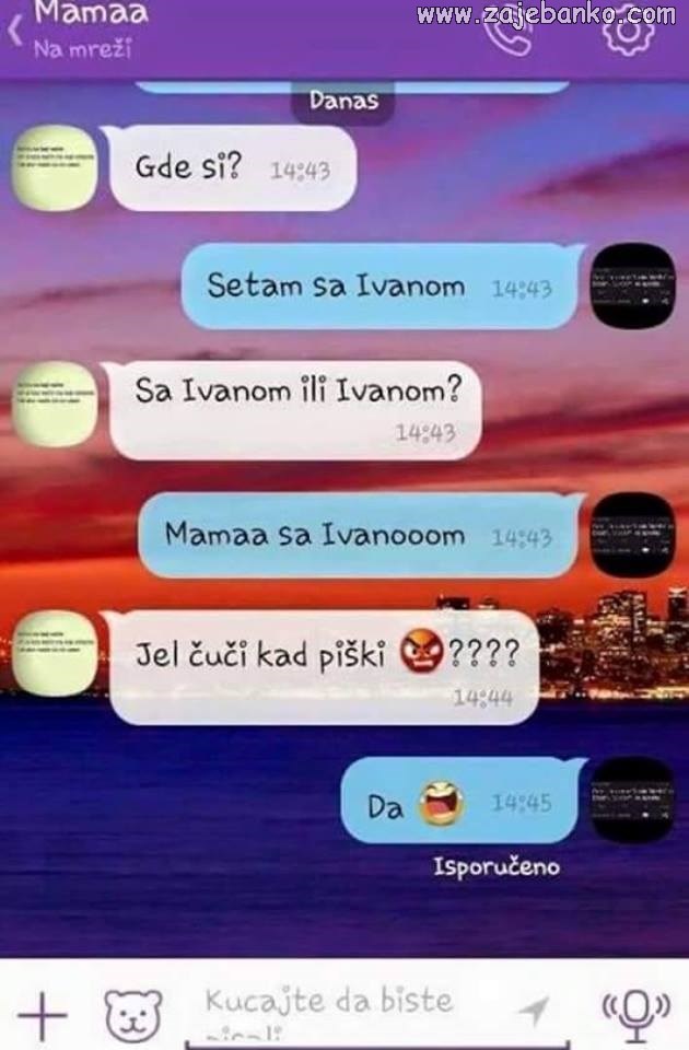 smiješne sms poruke