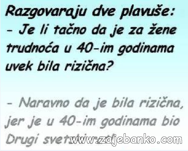 razgovor dviju plavuša