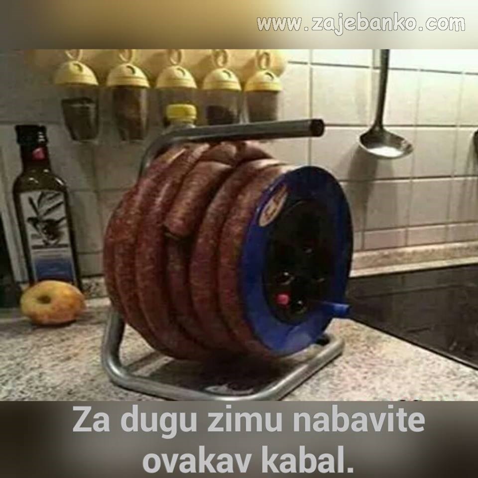 pribor za dugu hladnu zimu - špek i kobasice