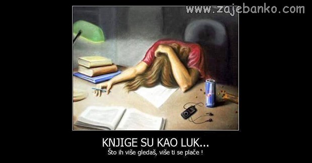 studentske frustracije - knjige su kao luk