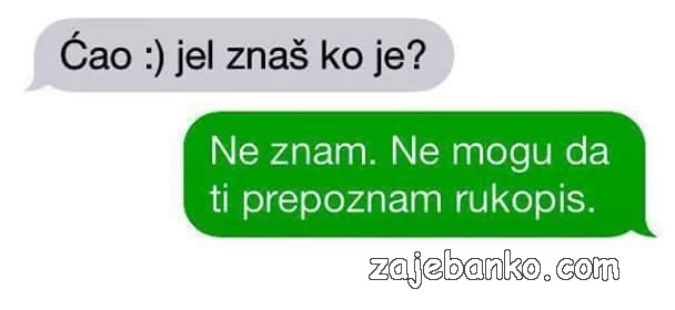 smiješan rukopis smiješna slika