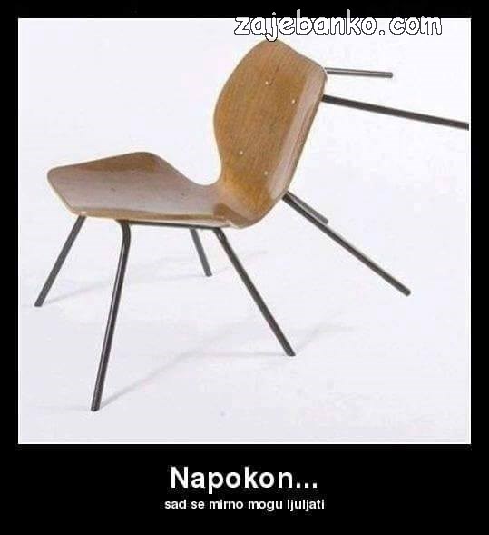 smiješna stolica za ljuljanje