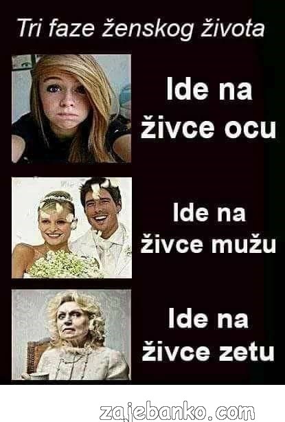 tri faze ženskog života