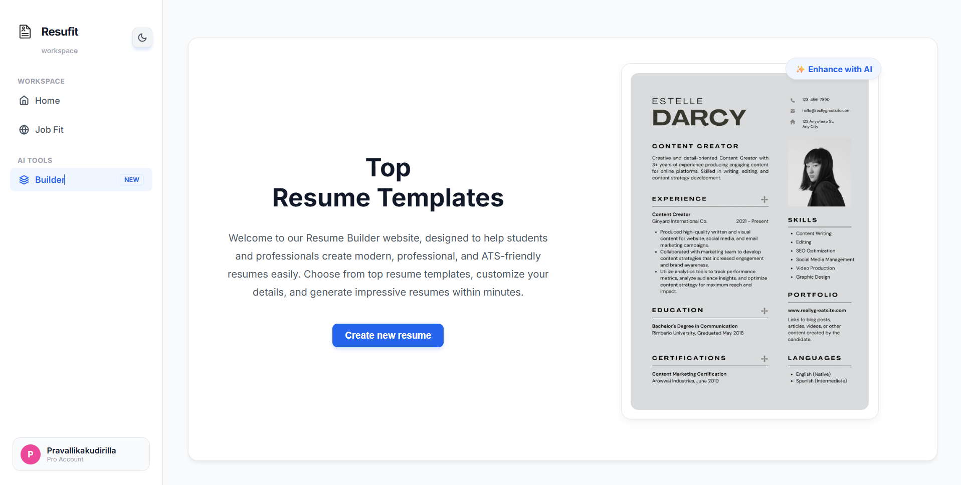 Resume Builder
