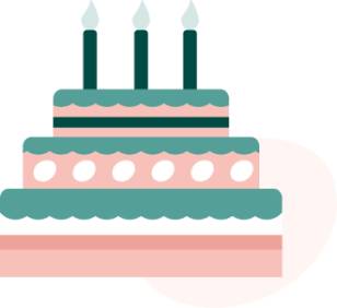 Un gâteau d'anniversaire