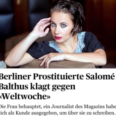 Salomé Balthus gegen die WELTWOCHE