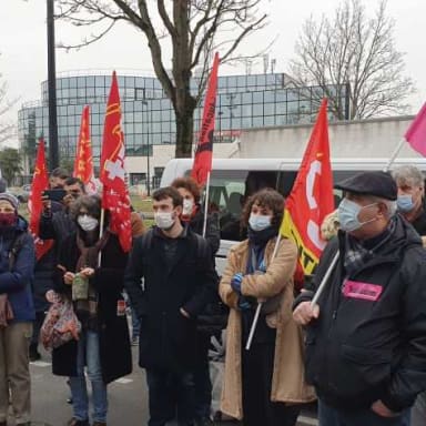 Soutien aux grévistes Arc en ciel - grève janvier 2022