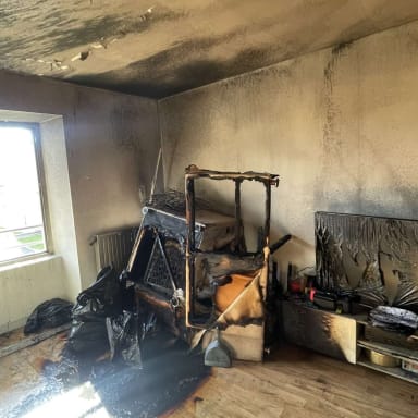 Solidarité après l’incendie de leur appartement