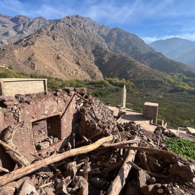 Des lycéens au secours du village de Aremd sinistré par le séisme au Maroc