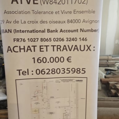 Travaux + Credit Mosquée Croix des Oiseaux