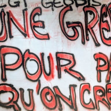 LES SALARIES DE GEODIS CALBERSON IDF GENNEVILLIERS EN GREVE POUR PAS CREVER