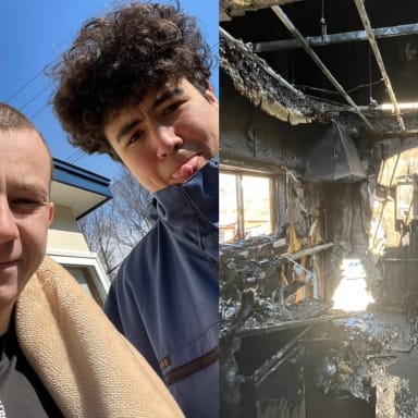 Soutien après un incendie – Étudiant cuisine au Japon