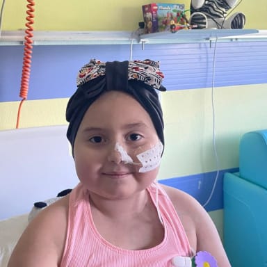 Pour Georgia 8 ans qui souffre d'une tumeur au cerveau