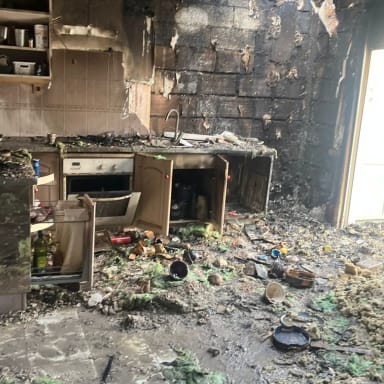 Incendie de la maison de Marie-Jeanne et Lucien