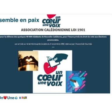UN♥️UNE🗳️, UN CŒUR UNE VOIX