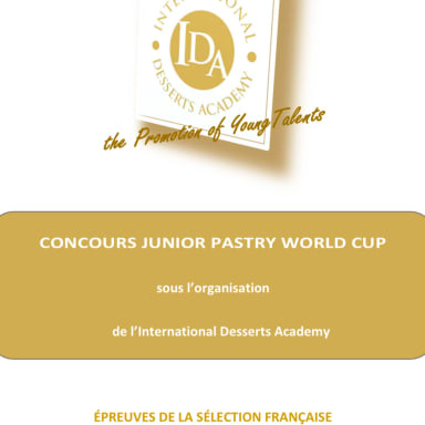 Sélection France, Junior Pastry World Cup
