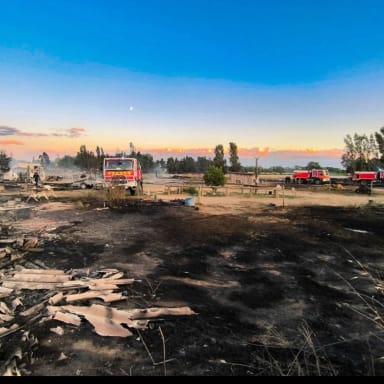 Incendie association Pony arc en ciel