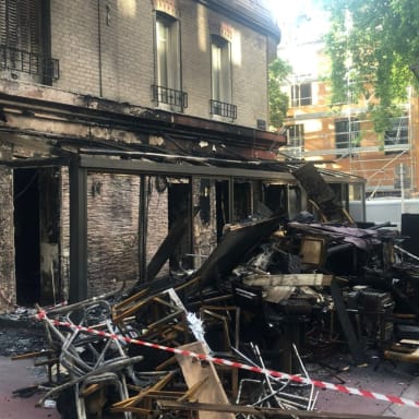Incendie criminel, soutient pour Kamel et l'annexe