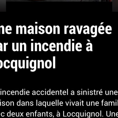 Incendie de la maison de Nicolas et Hélène