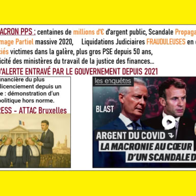 Affaire MACRON PPS - Soutenir le Lanceur d'Alerte bloqué par la Macronie