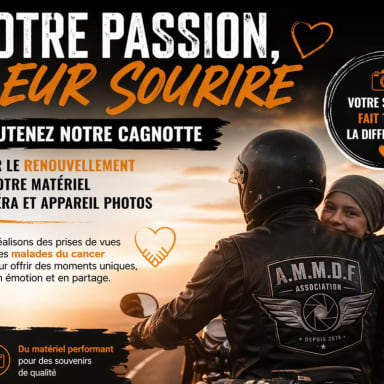 renouvellement du matériel de l'asso (equipments malades, photos et videos )