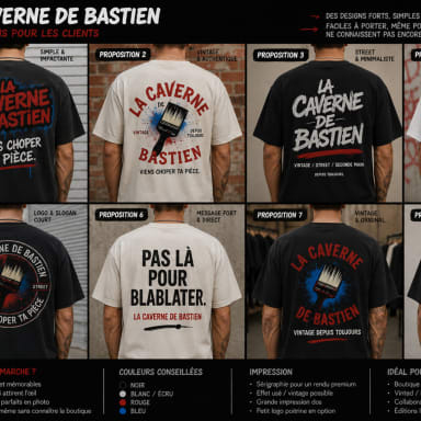 Lancement de la première collection La Caverne de Bastien