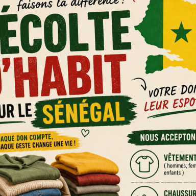 Récolte d’habits pour le Sénégal 🇸🇳✅