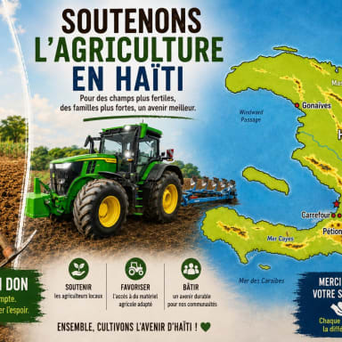 Deux tracteurs agricoles : un soutien de taille à l’agriculture à Pignon (Haïti)