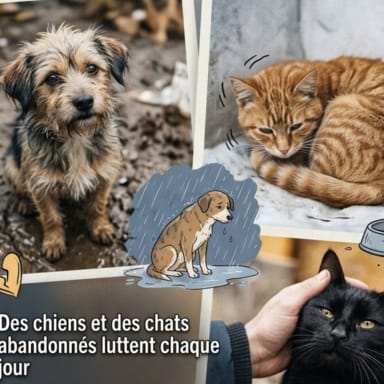 Ils n’ont que nous… Aidons ces chats et chiens à survivre 🐶🐱💔