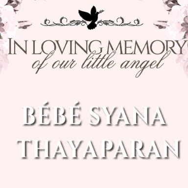 EN MÉMOIRE DE NOTRE PRINCESSE SYANA