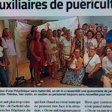 Soutiens aux sages femme et auxiliaires puéricultrice