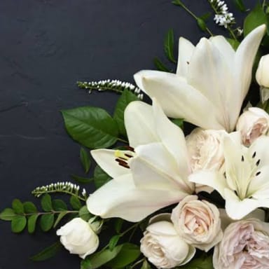 Fleurs décès papa de Jean-Christophe