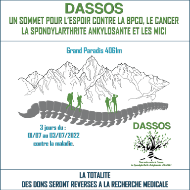 DASSOS "UN SOMMET POUR L'ESPOIR CONTRE LA BPCO, LE CANCER, LA SPONDYLARTHRITE ANKYLOSANTE ET LES MICI"