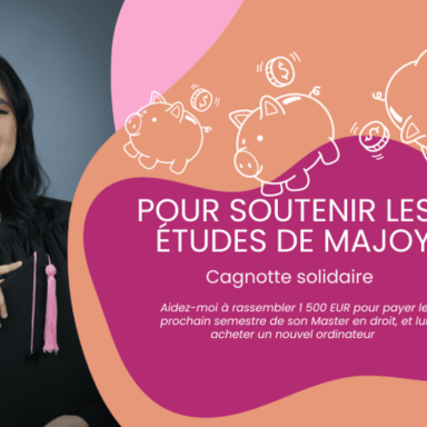 Pour soutenir les études de Majoy - cagnotte d'anniversaire de Fanny