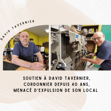 Cordonnier depuis 40 ans : aidons David Tavernier à sauver son atelier