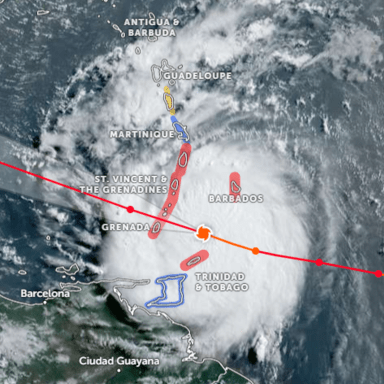 soutien sinistrés Cyclone Beryl Saint Vincent grenadines