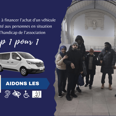 Aidons à financer un véhicule adapté pour l'association Cap 1 pour 1!