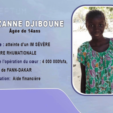 Mme Poirier Chimère, à besoin d’un financement pour une opération au Senegal.
