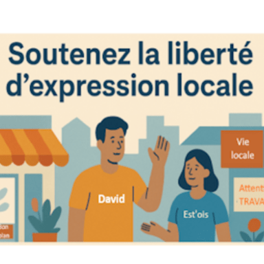Soutenez la liberté d’expression locale — aidez-moi à financer ma défense