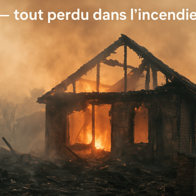 Soutien pour Damien & Clémentine — tout perdu dans l’incendie