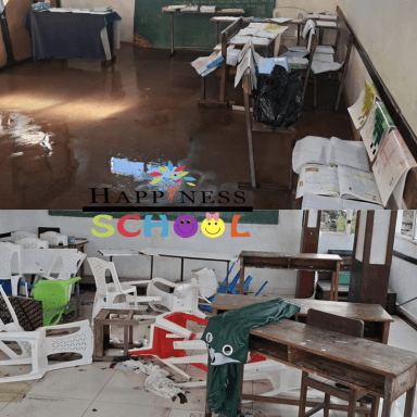 Happiness School Tamatave : main dans la main après le cyclone Gezani