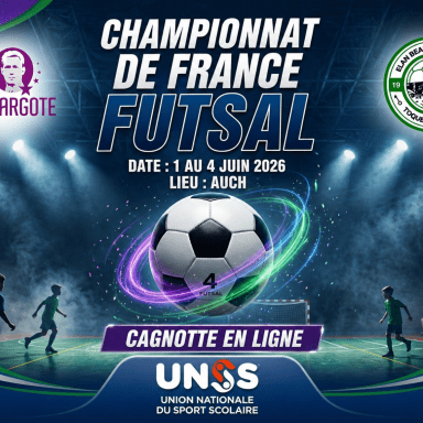 Participation au championnat de France Futsal : Collège D. Argote